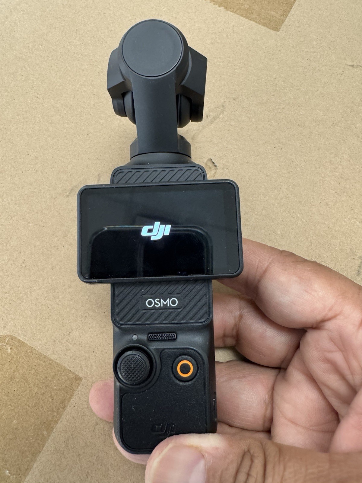 DJI Osmo Pocket 3 Black w/ Case - STUCK ON LOGO -FOR PARTS AS IS