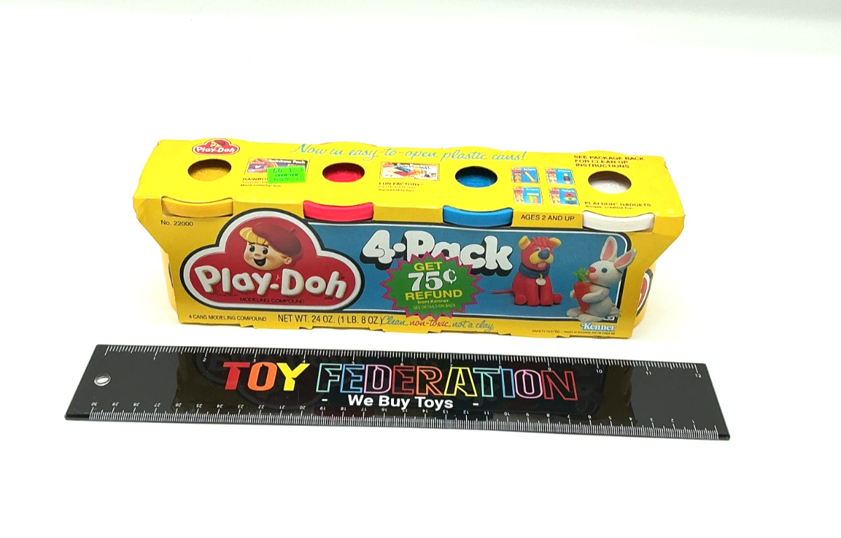 Vtg 1988 Kenner PLAY-DOH 4-Pack -Sealed-