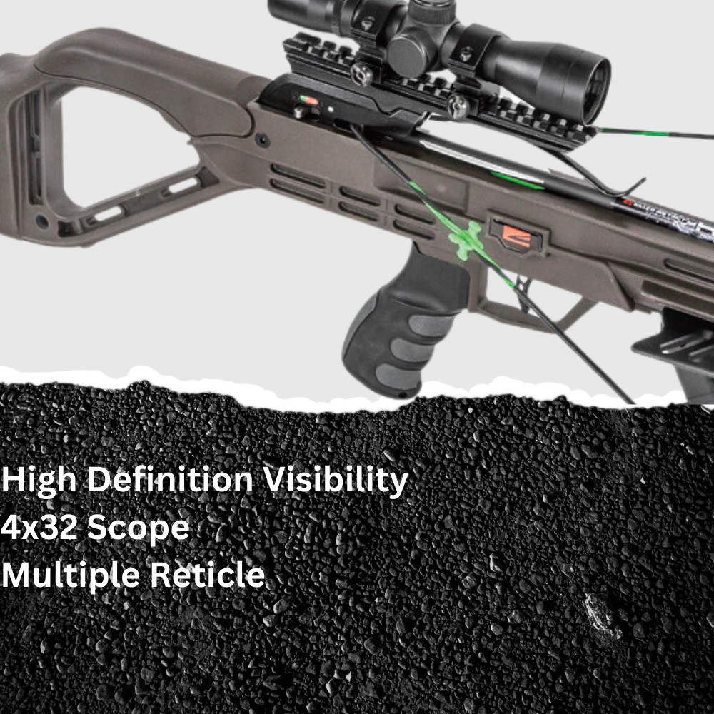 Killer Instinct Lethal 405 FPS Crossbow with Lighted Crossbow and Broadheads