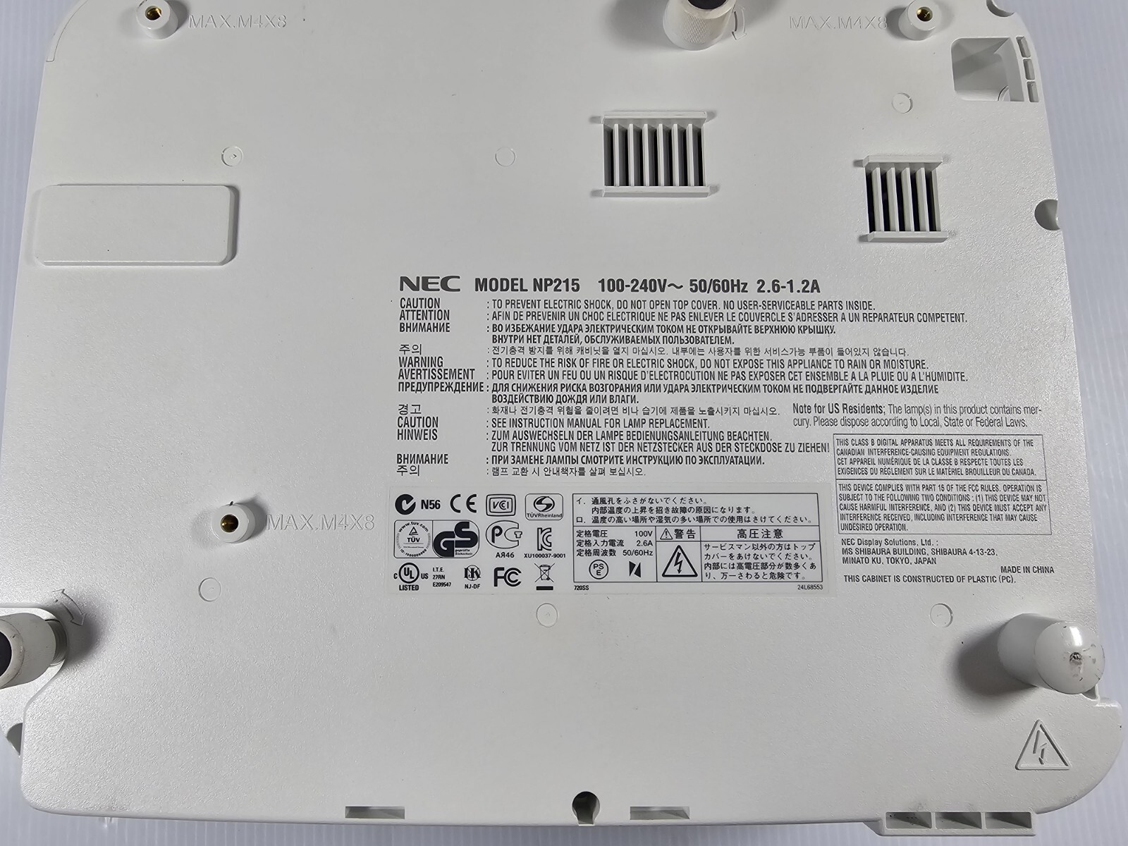 NEC NP215 DLP Engine Compact Mobile Projector