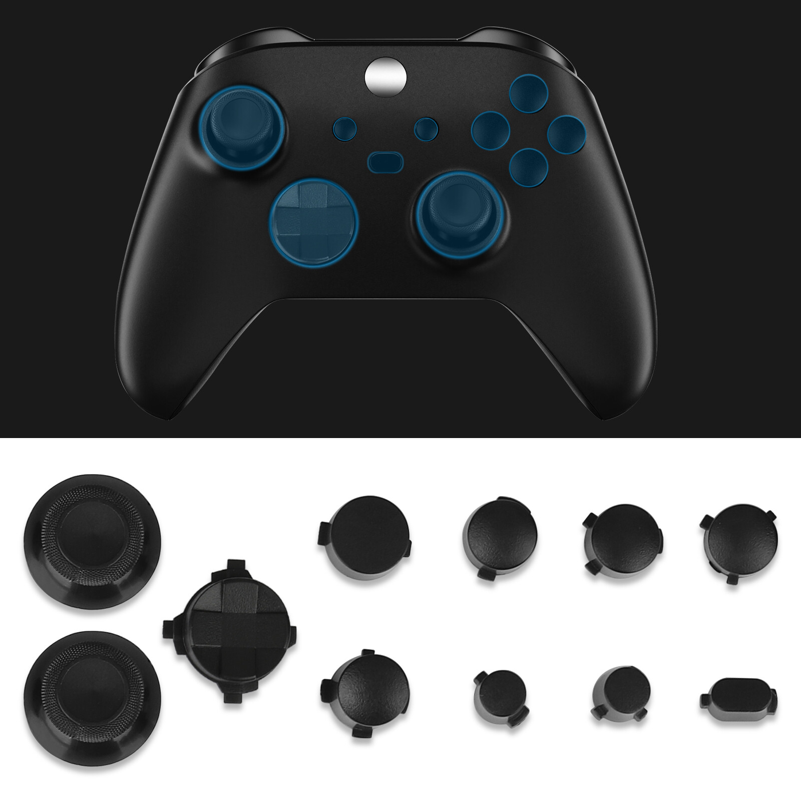Replacement Bumpers Buttons for Xbox Series X/S Controller Gamepad Repair Parts
