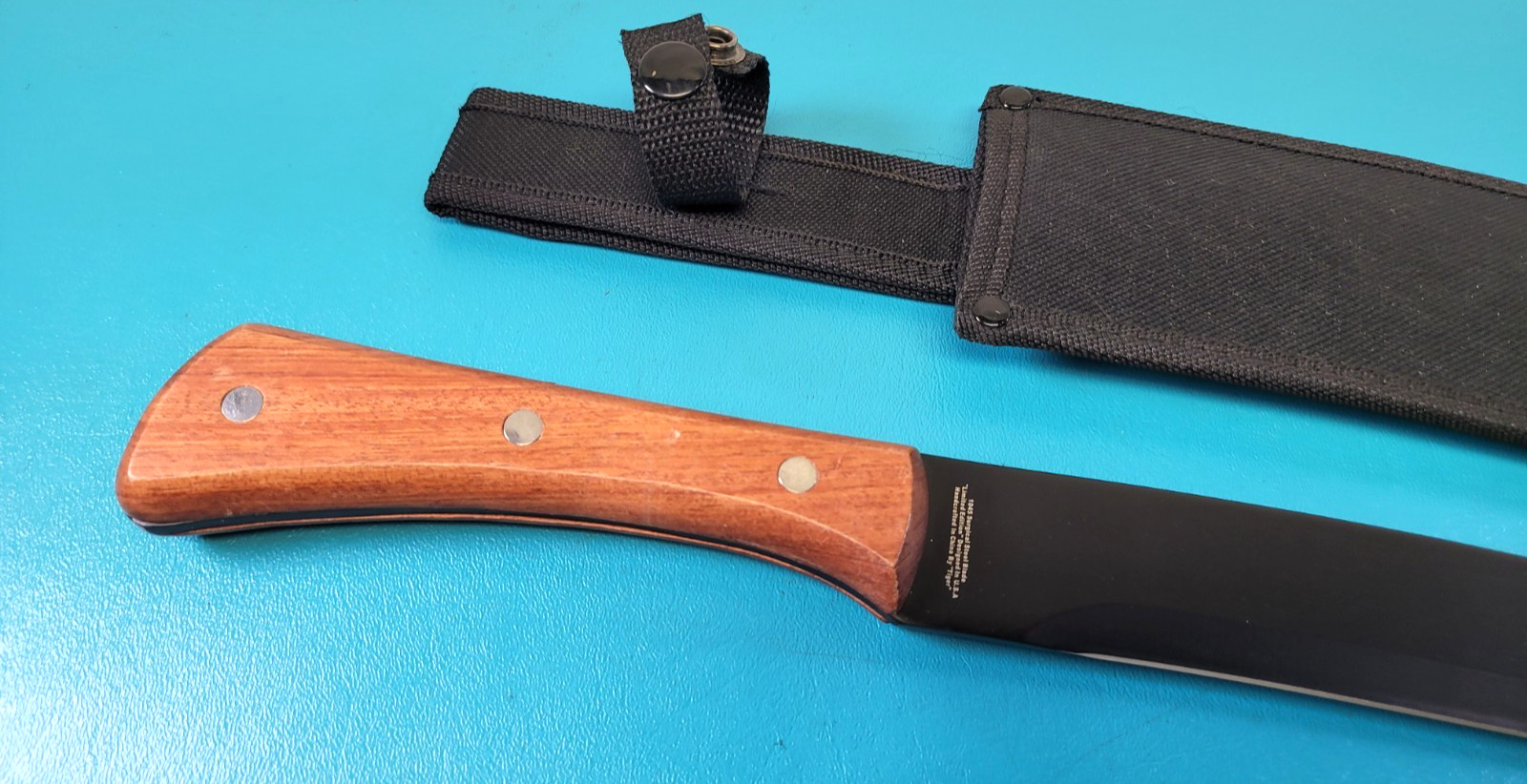 Mint Takedown Knife Machete 1st Prod Run Tiger Co. Ltd + Sheath TR905