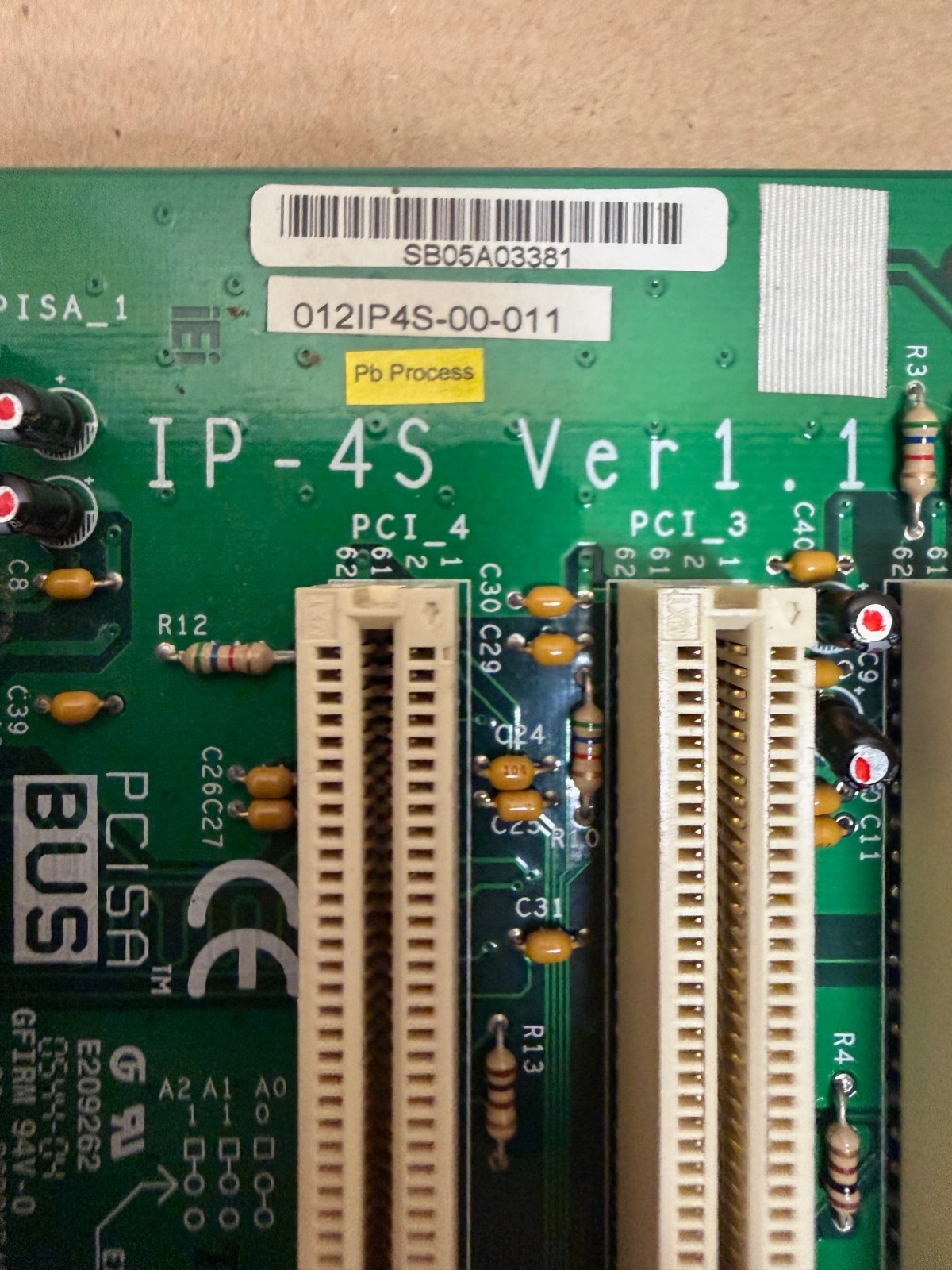 IEI IP-4S Ver 1.1 Back Plane