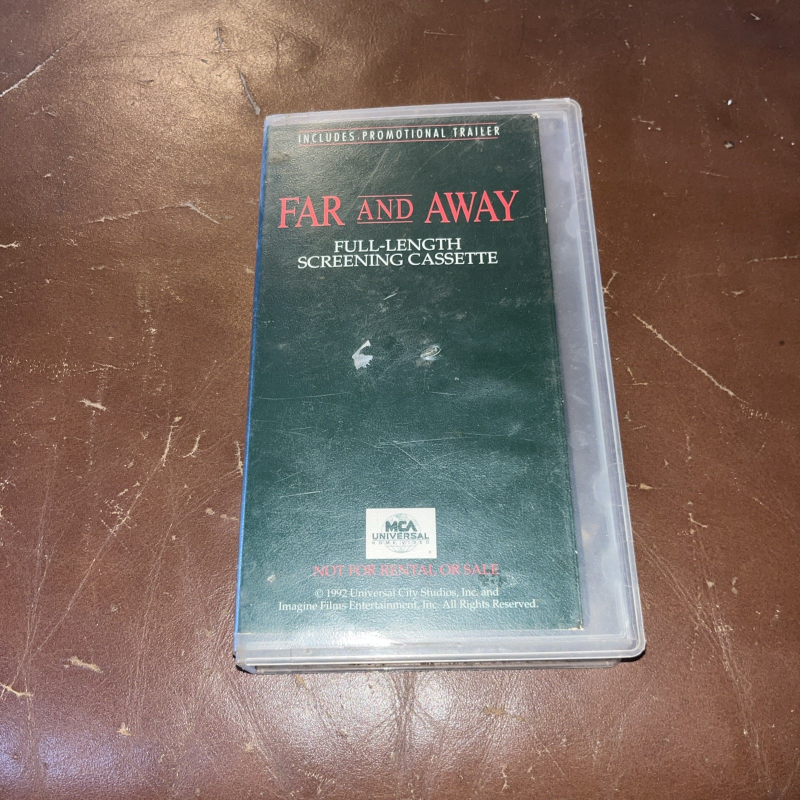 Far and Away by Ron Howard Screening Cassette 1992