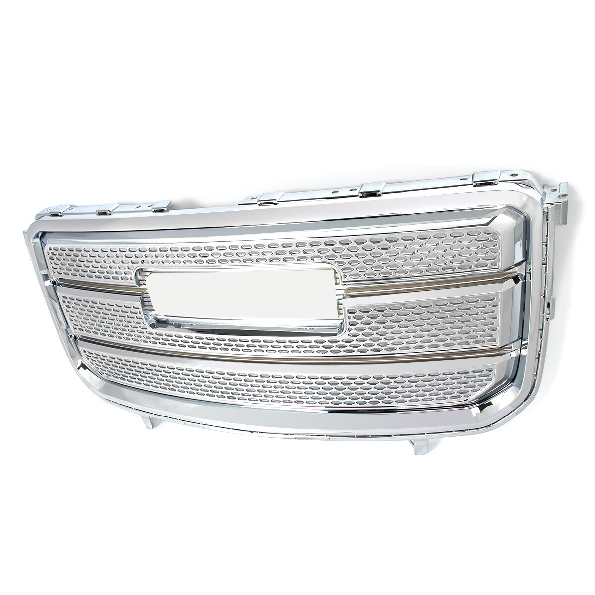 Chrome Front Upper Bumper Grille For 2013-2016 GMC Acadia Denali Style