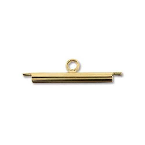 Miyuki Beading Slide End Tube for Beadwork 20mm 43275 (4) Gold Plated 0.8inch