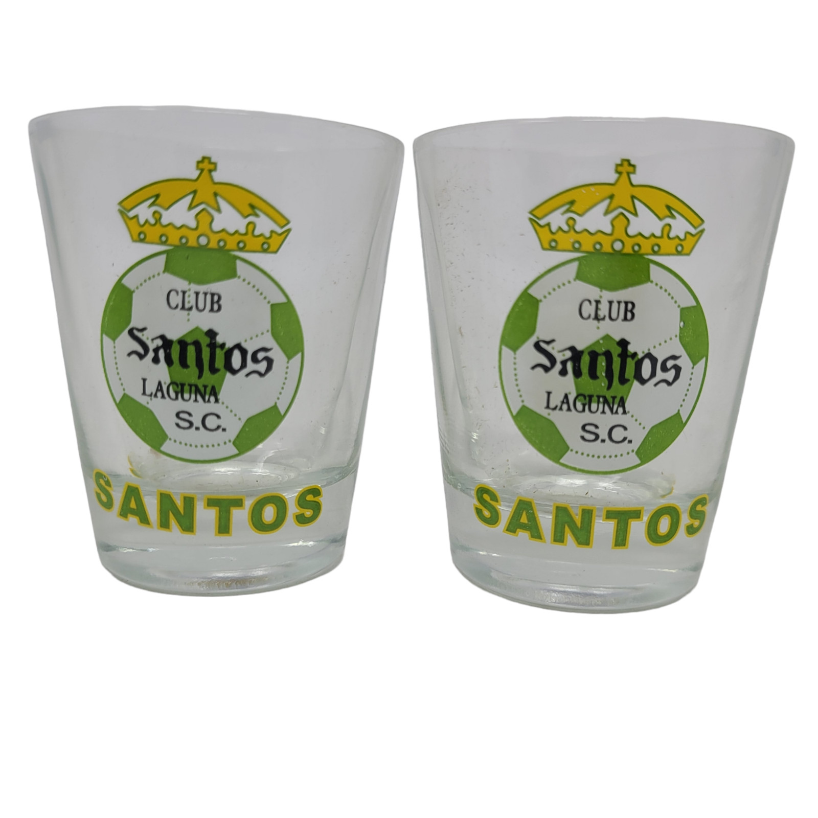 Santos Laguna FC Mexican Futbol Football soccer Team Shot Glasses Set of 2 New