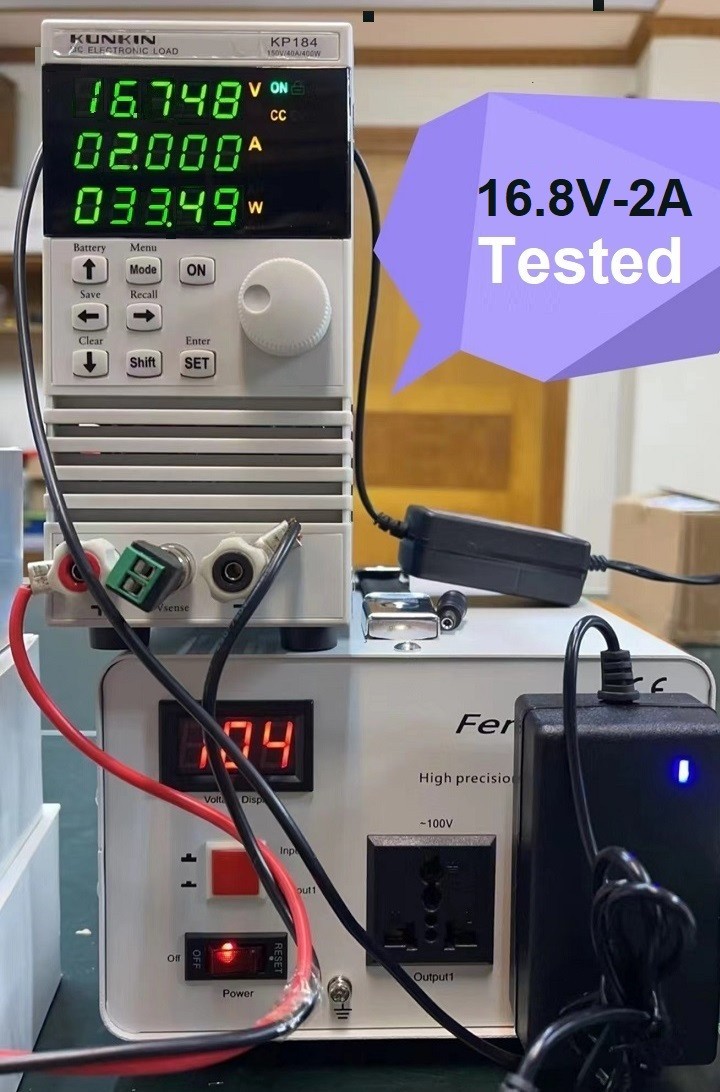 (US) DC 16.8V 2A Power Supply Adapter Replacement Charger For Lithium-ion