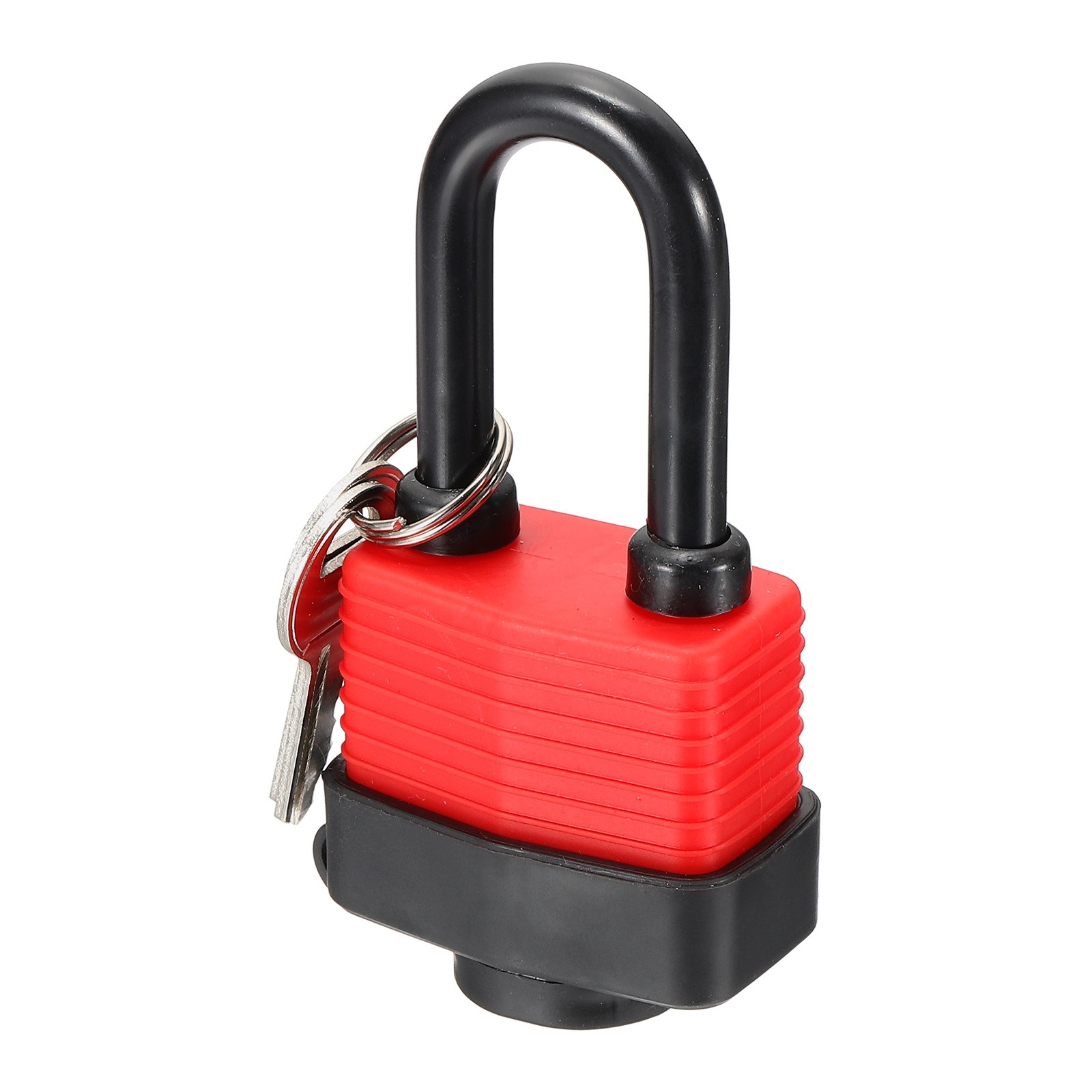 1 Pcs Waterproof Padlocks, 49mm / 1.93 Inch Alloy Steel Long Beam Locks,Red