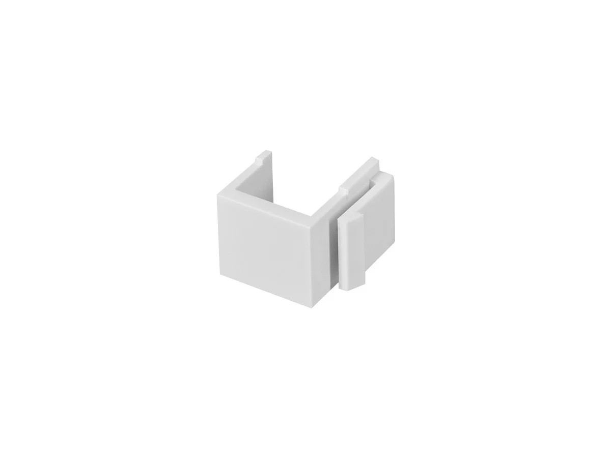 Monoprice Blank Snap-in Insert - White (10 pcs/pack) For Keystone Wall Plates