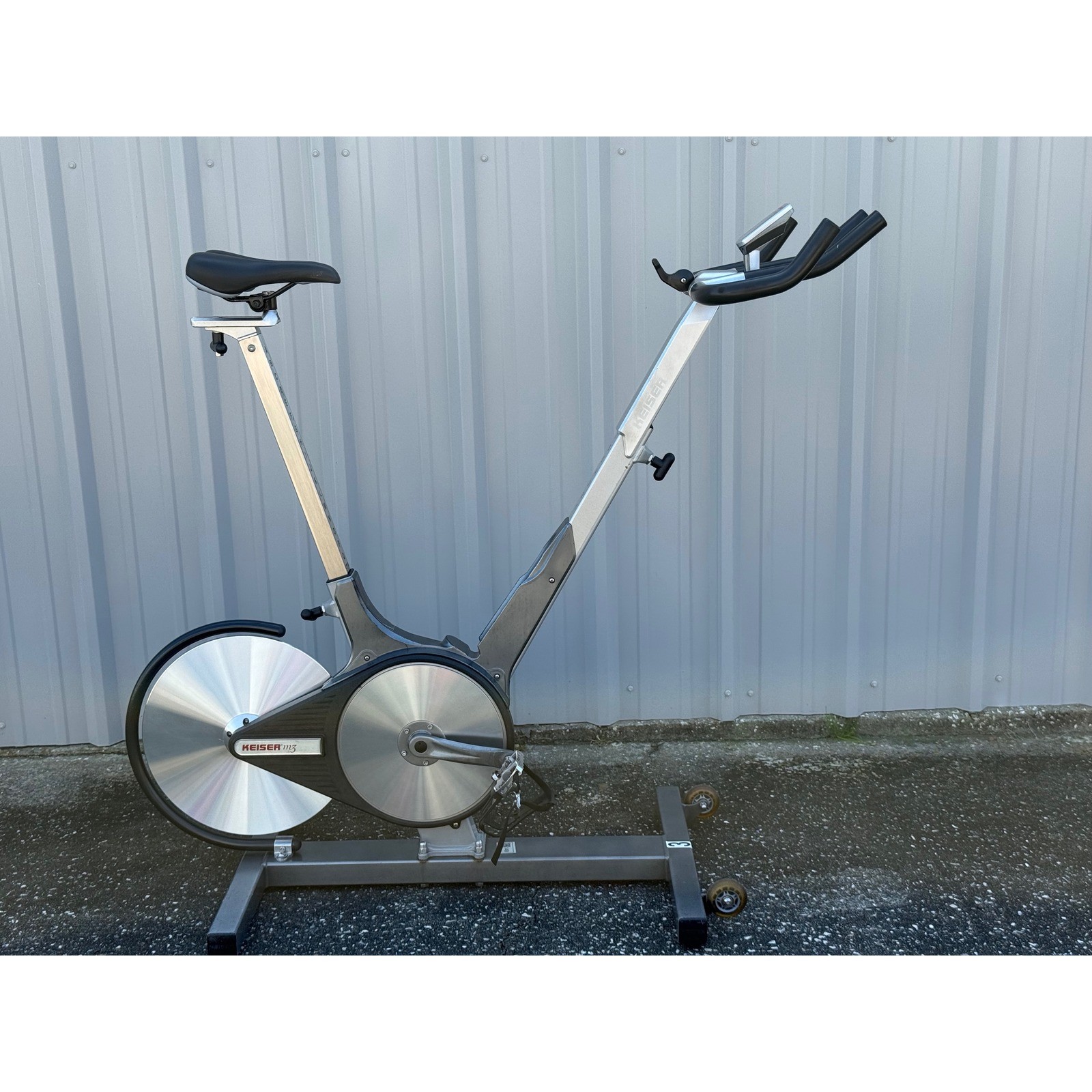 Keiser M3 Indoor Cycle Stationary Magnetic Exercise Bike Silver Gray