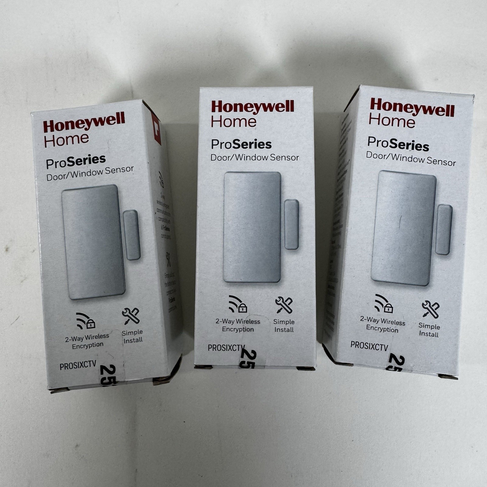 *LOT OF 3* Honeywell Home ProSeries PROSIXCTV Wireless Door Window Sensors