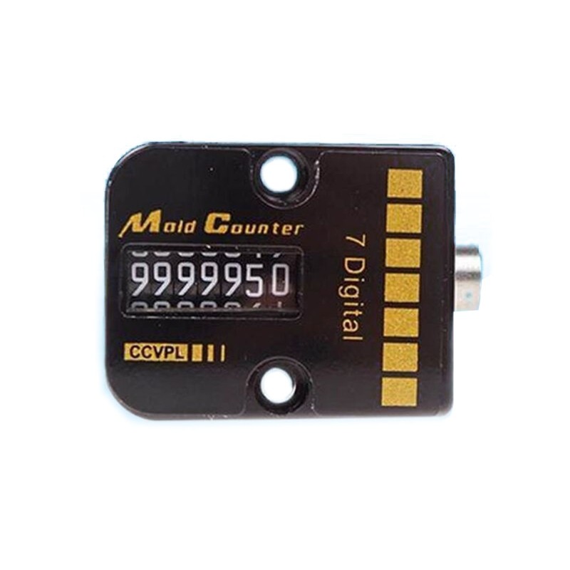 Counter Mechanical Counter 7 Digit Automatic Memory Mold Counter Square 9cm