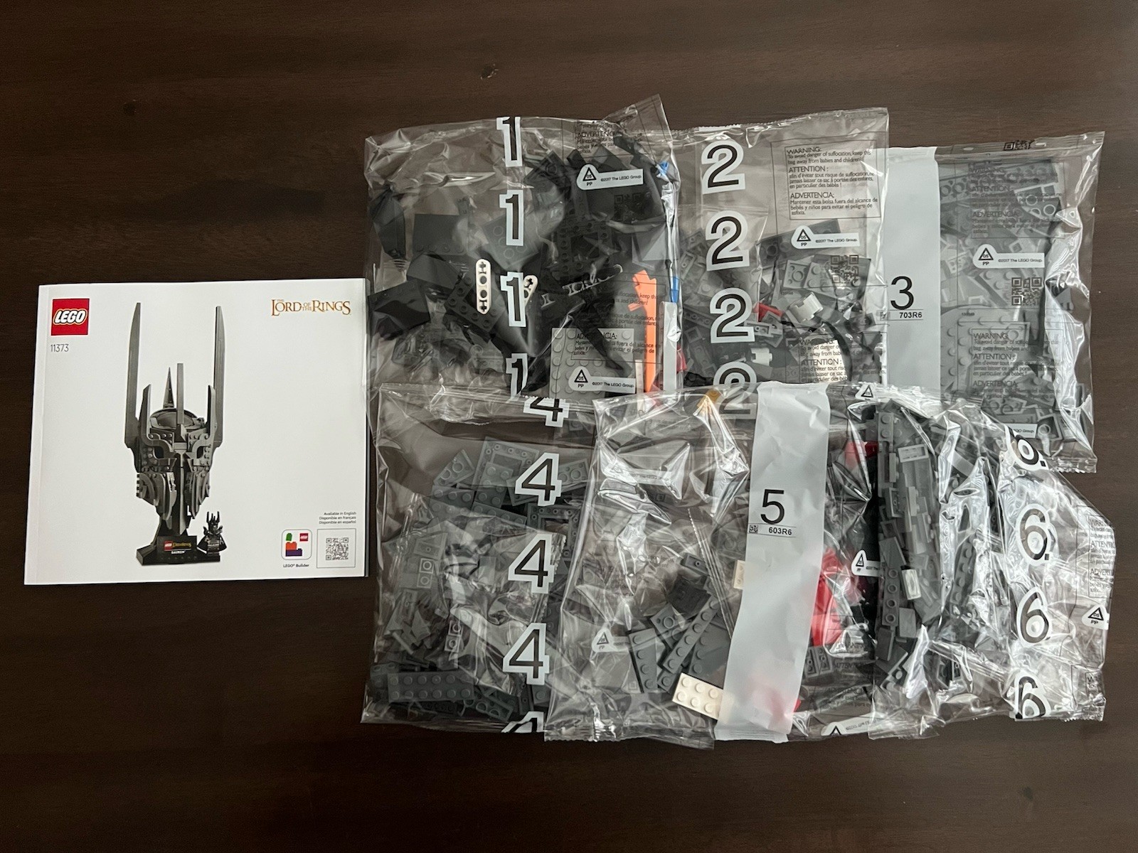 LEGO LOTR Lord of the Rings 11373 Sauron Helmet Only - No Minifigure