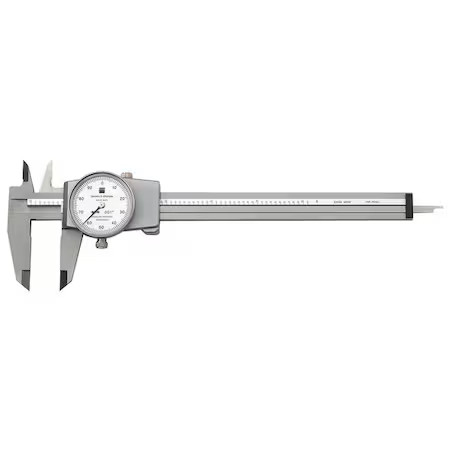 Tesa Brown & Sharpe 599-579-4 Dial Caliper, 6 In, 0.001 In Grad, Silver