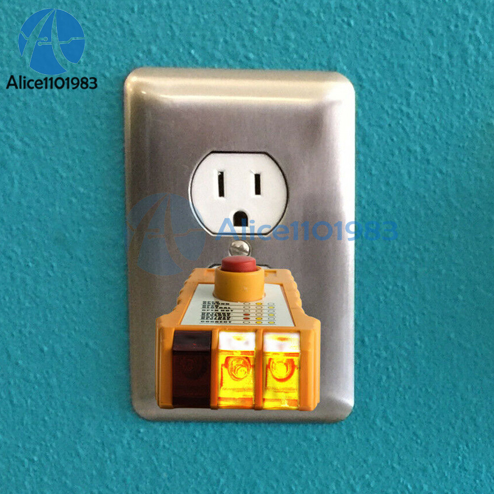 Socket Tester with GFCI check. Receptacle Tester for Standard AC Outlets