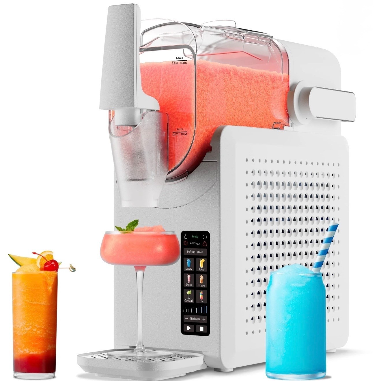 Iceman by Chefman Slush-Ease MAX 90oz Slushy Maker 5 Functions White
