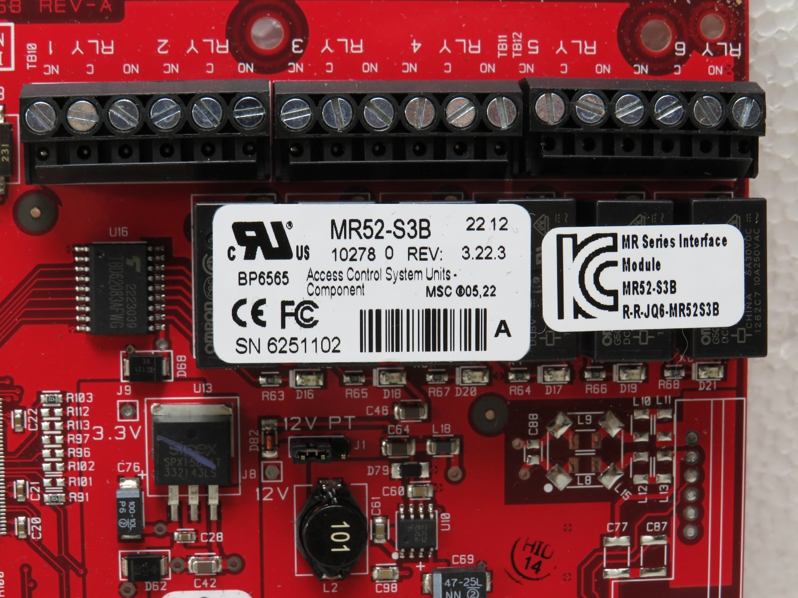 Lenel MR52-S3B Dual-Card Reader Interface Panel [CTKC]