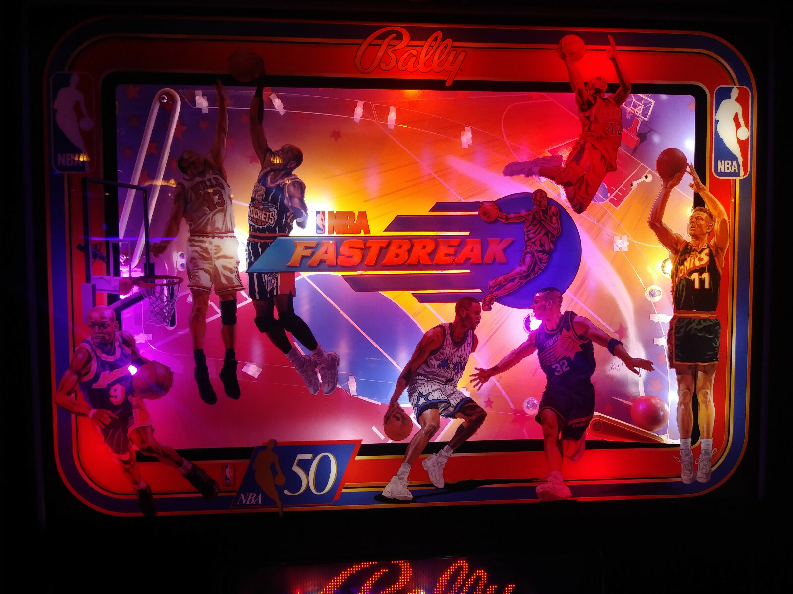 NBA FASTBREAK Complete LED Lighting Kit custom SUPER BRIGHT PINBALL LED KIT
