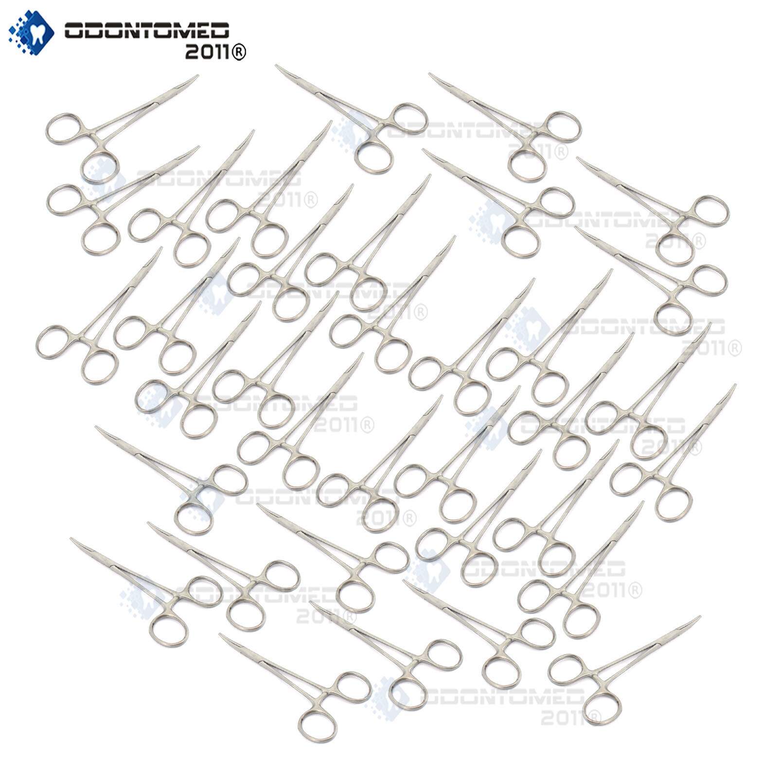 100 O.R Grade Mosquito Hemostat Locking Forceps 5" Curved Serrated