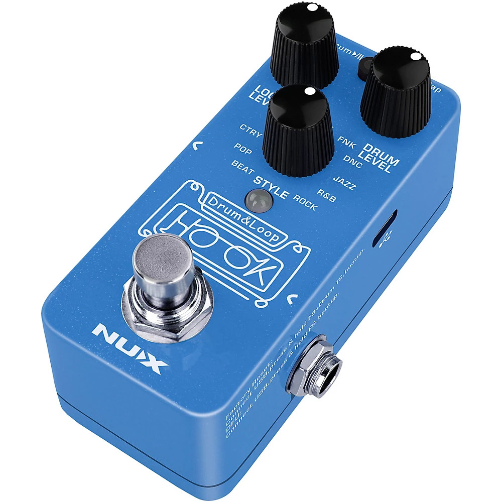 NUX HOOK Drum and Loop Mini Effects Pedal Blue