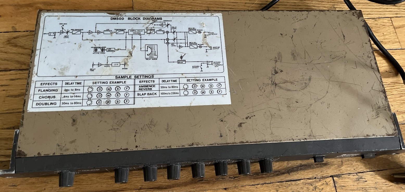 Ibanez DM500, Digital Delay, Vintage Rack