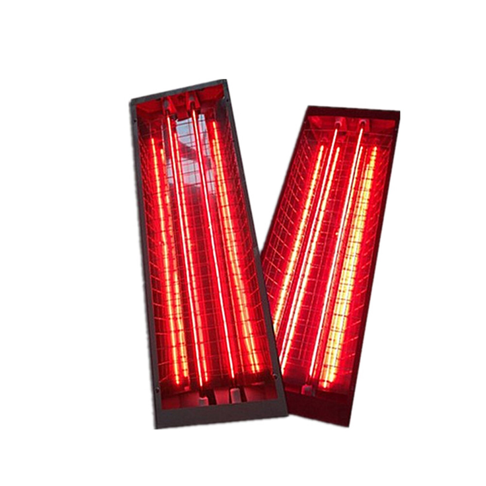 2Pcs 2000W Spray Baking Booth Infrared Paint Curing Light Heating Lamp Heaters