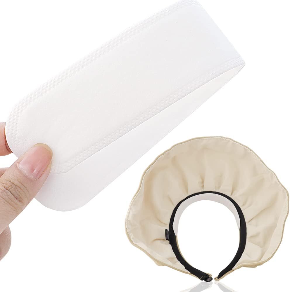 30 Pcs Hat Sweat Sticker Golf Liner Cap Absorbent Pad Disposable...