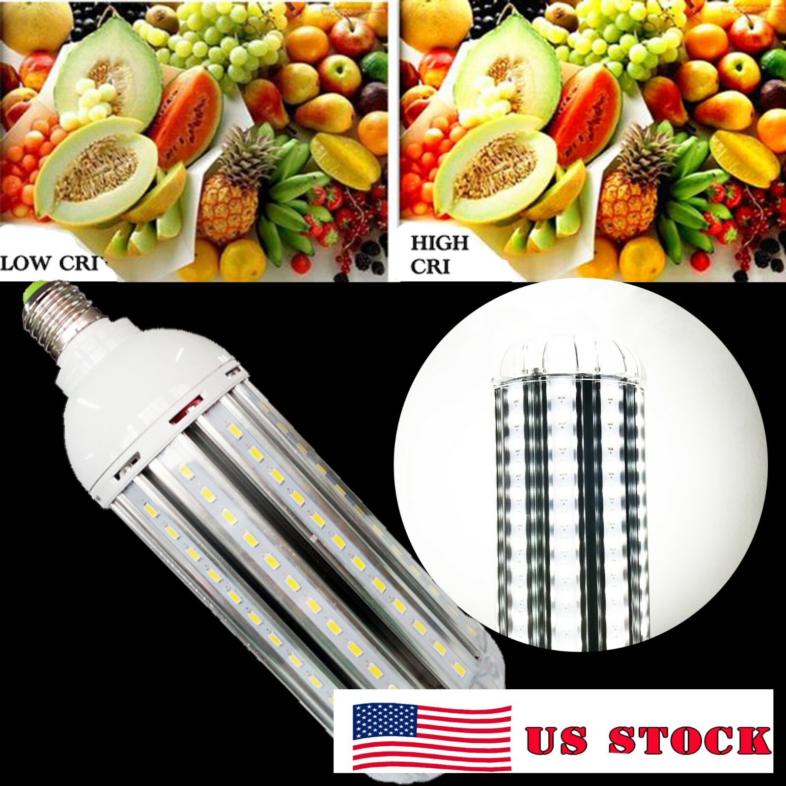 Super Bright High CRI RA 95 LED Corn Photography Video Light Lamp 11W/ 30W / 40W