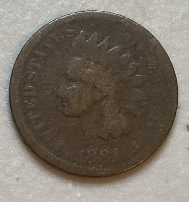 1881 - Indian Head Cent - G/VG (One Coin)