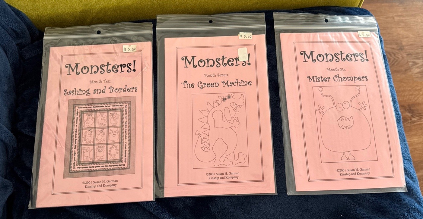 Vintage Quaker Town Quilt Patterns “Monsters” by S. Garman Great Price!