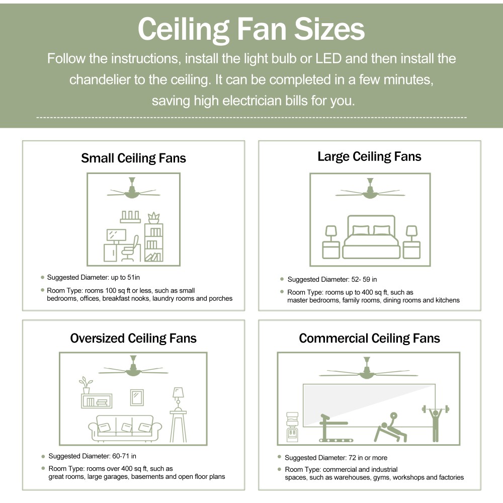 52"Solid Wood BladesCeilingFan Indoor Ceiling Fan With Light with Remote Control