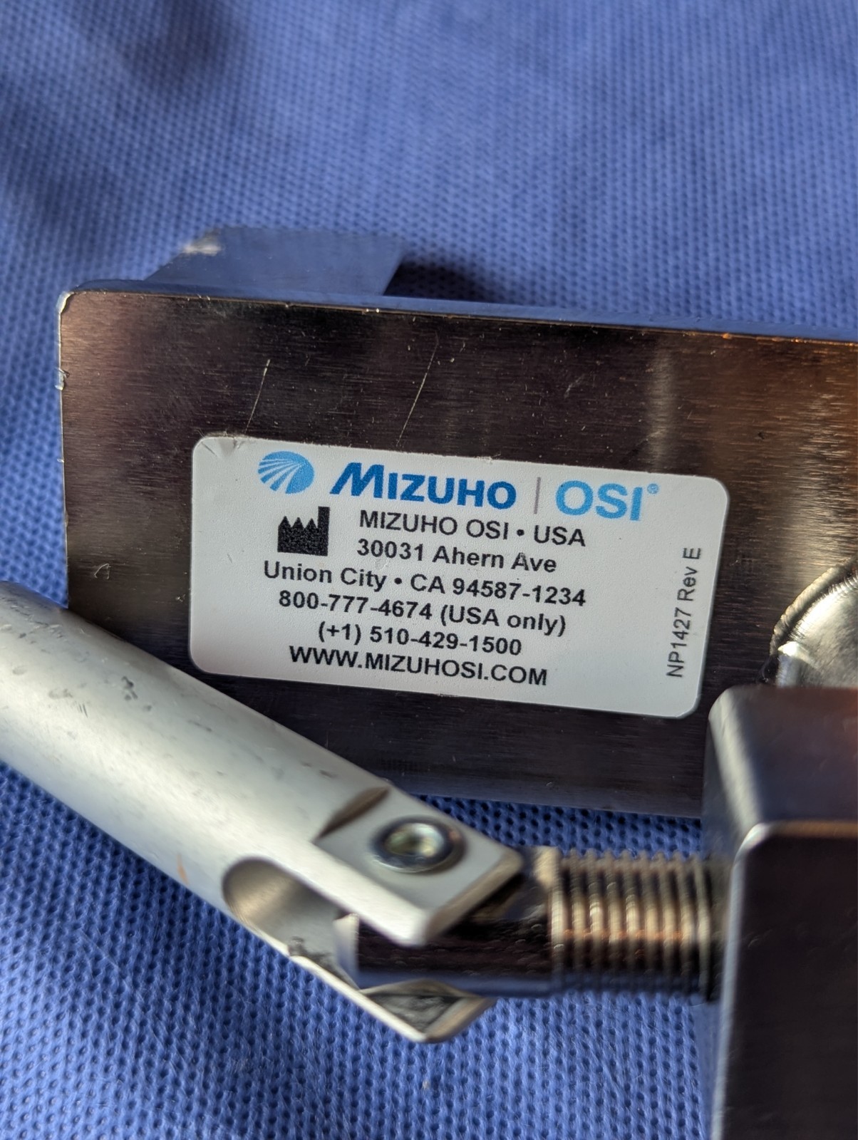Mizuho OSI Clamp (REF: NP1427 Rev. E)