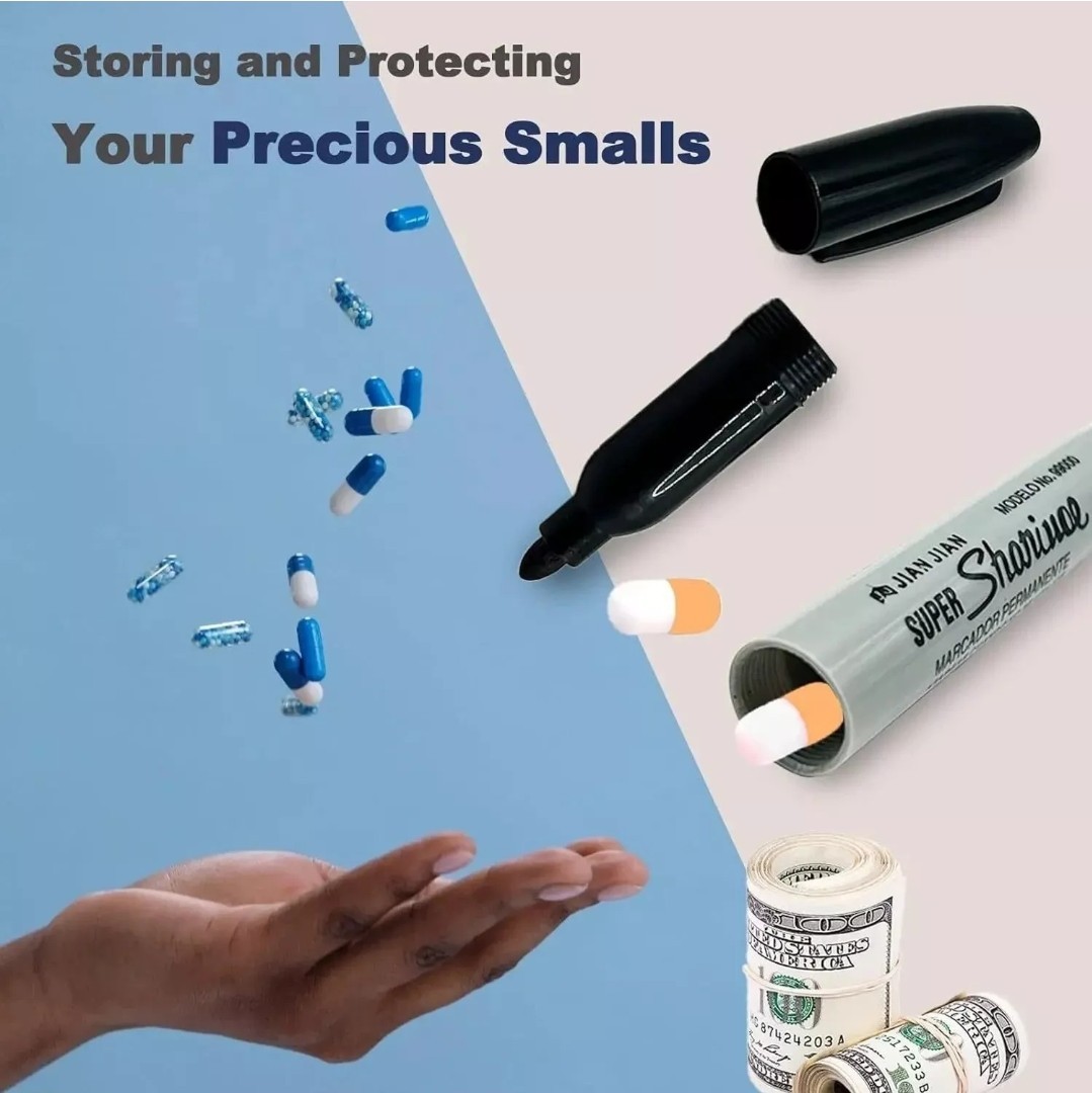 SECRET STASH MARKER 🚫 IT WRITES! Pen Safe Container Storage Hidden Compartment