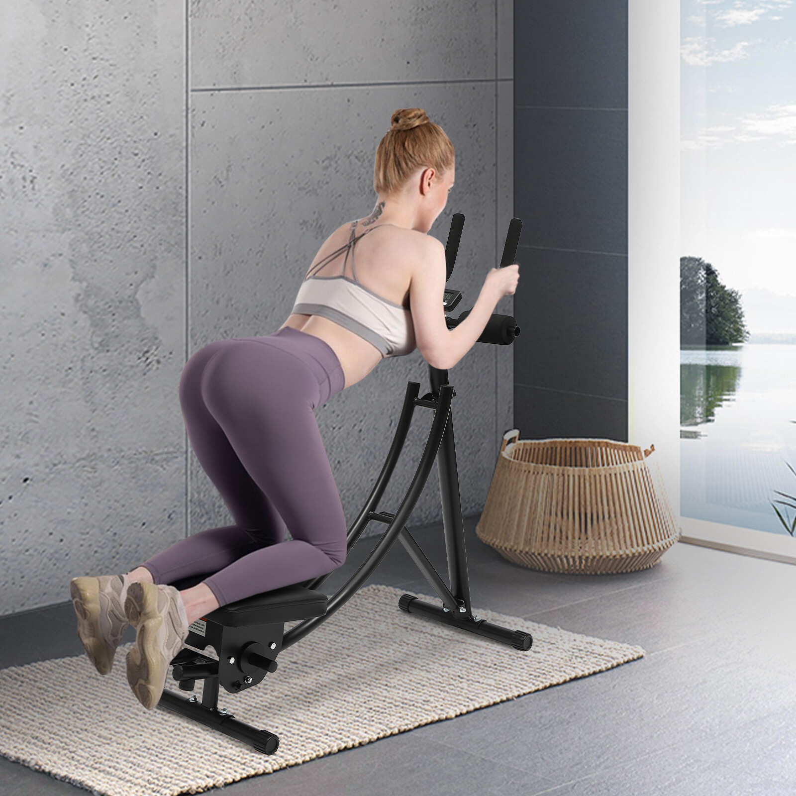 AB Workout Machine Abdominal Trainer Foldable Ab Cruncher Strength Training USA