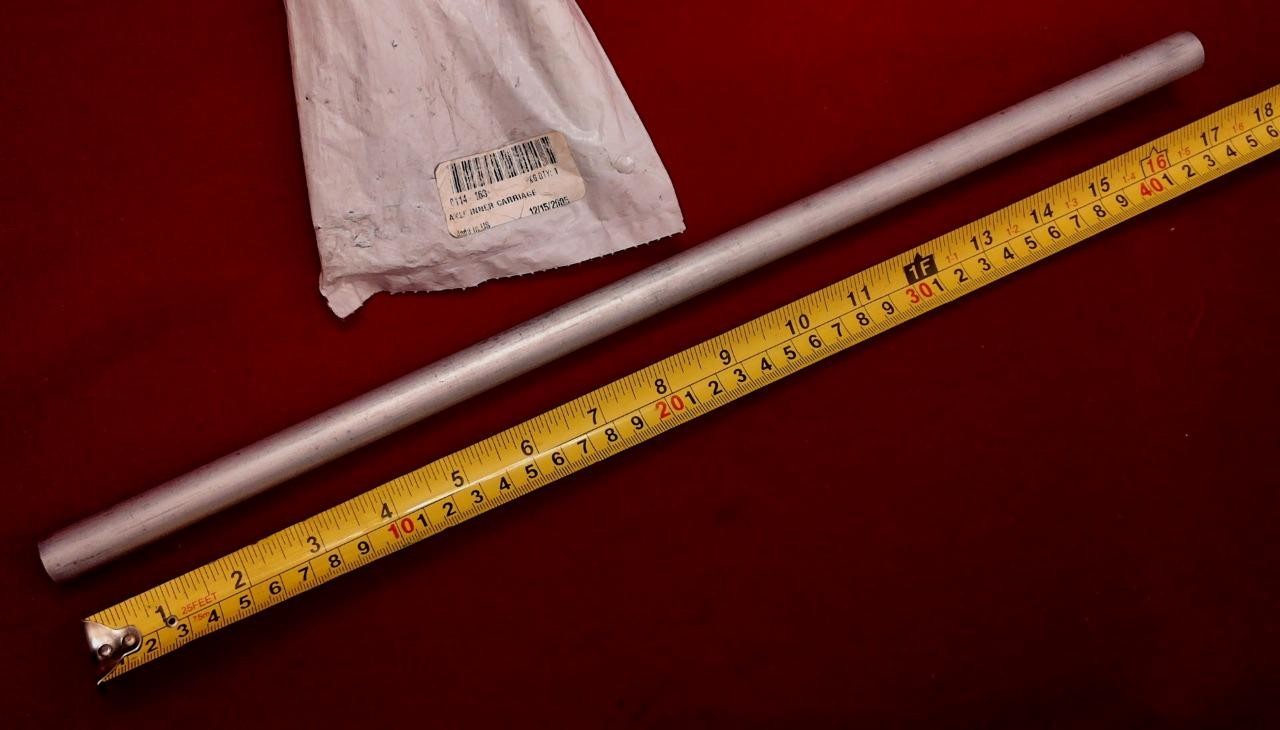 OEM Arctic Cat 0114-163 inner carriage axle snowmobile 3/8-16 thread x 16-13/16"