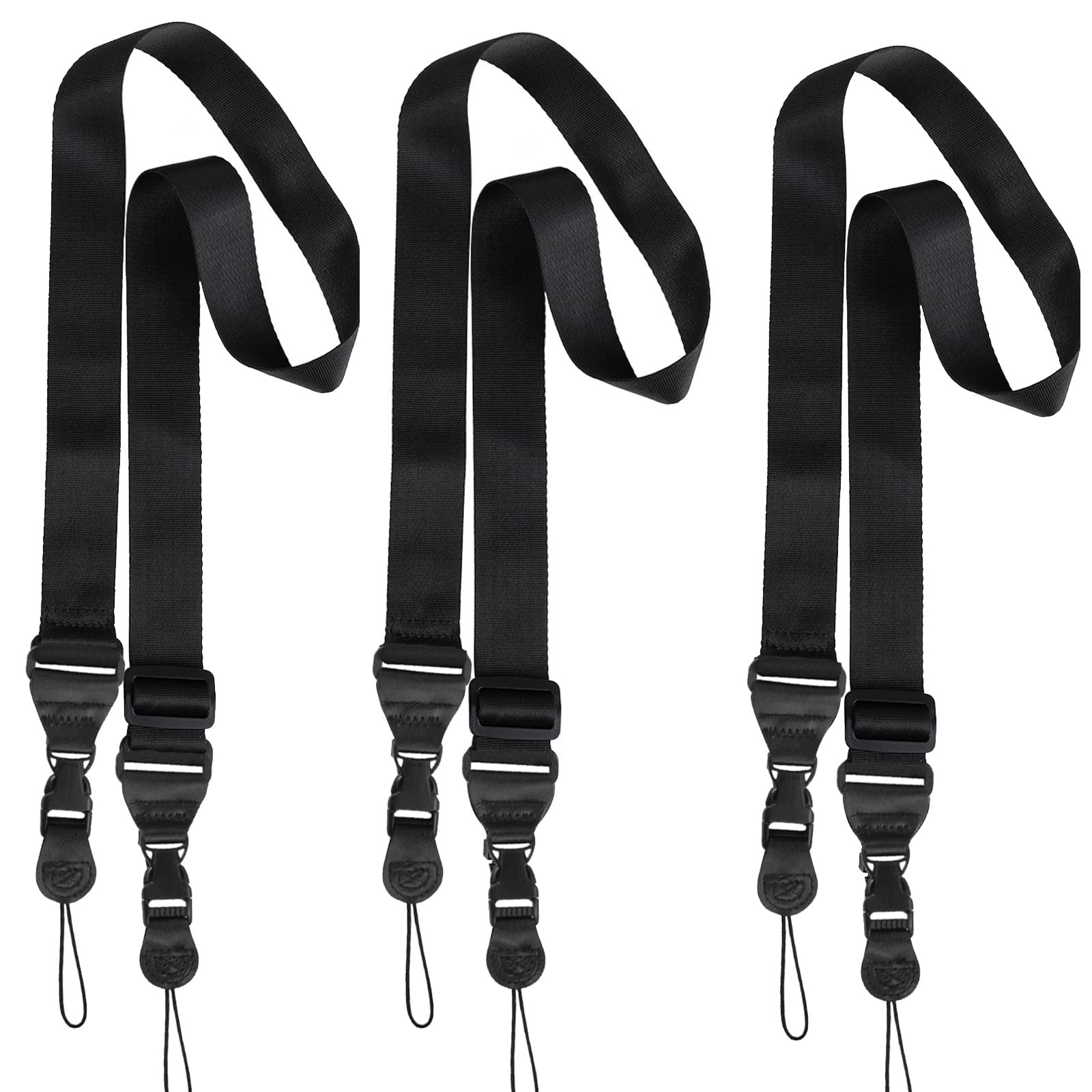 3 PACK Adjustable Shoulder Strap, Durable Nylon Neck Portable Lanyard, Suitab...