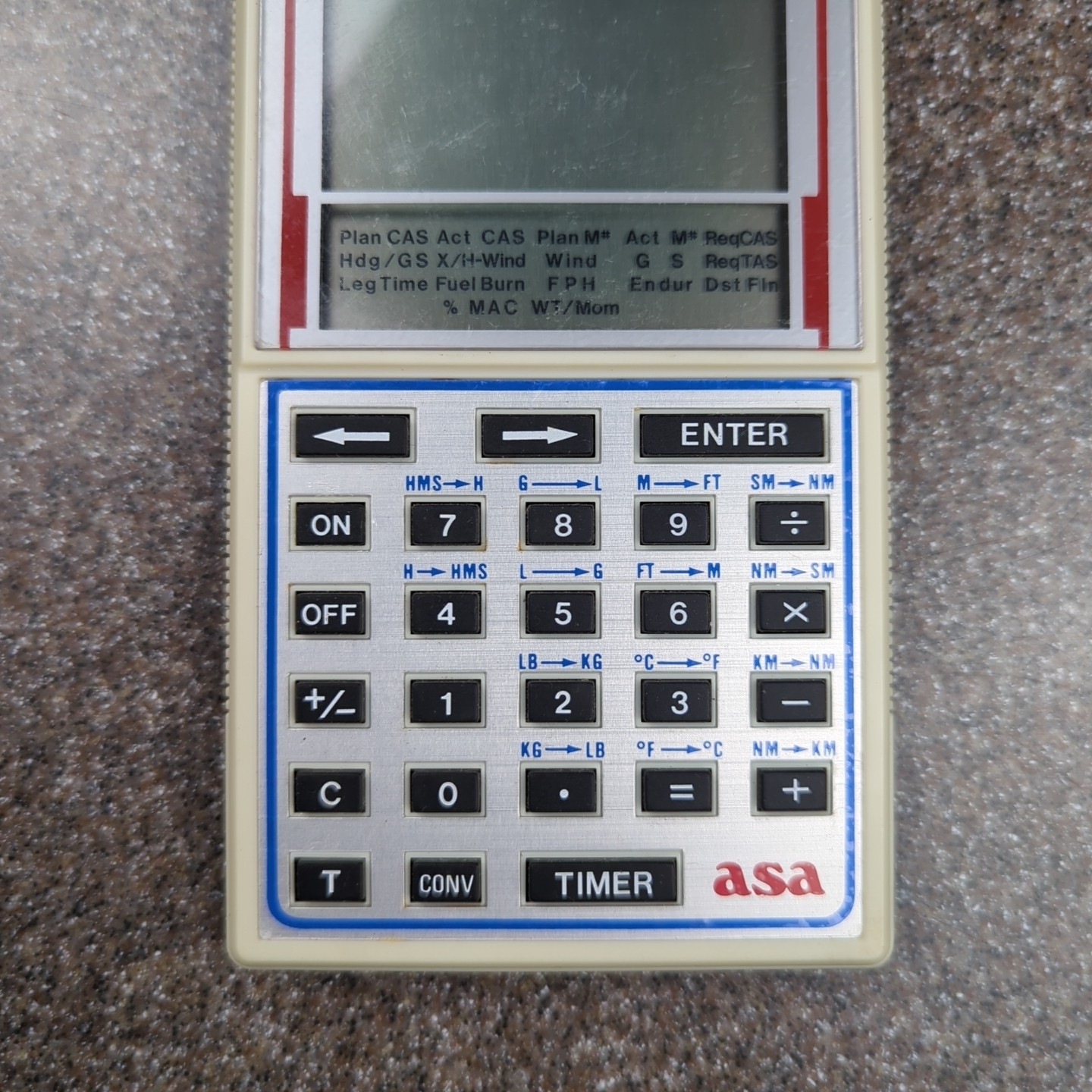 ASA CX-1 Pathfinder Aviation Flight Computer ASA with Case and Quick Reference