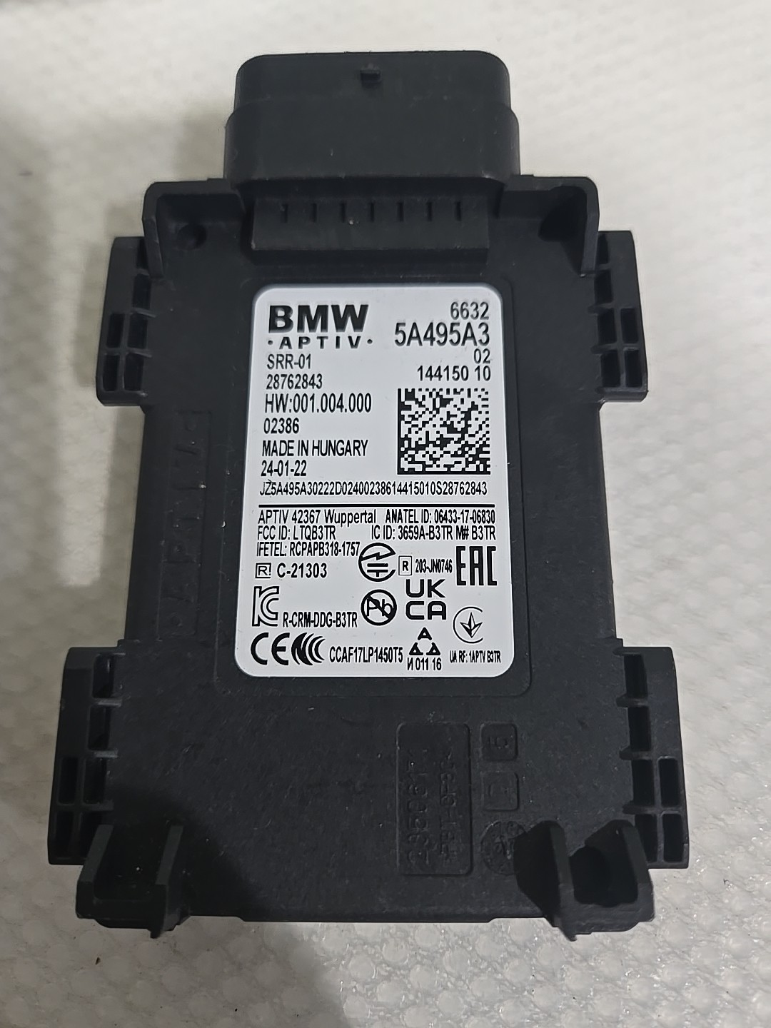 2020-2023 BMW X4 FRONT BLIND SPOT RADAR SENSOR OEM 5A495A3.#2261.