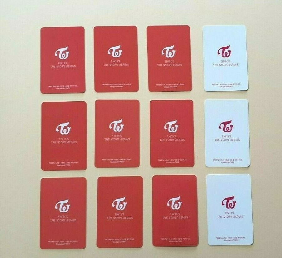 TWICE 1st mini album The Story Begins Official Photocard RED WHITE Version KPOP