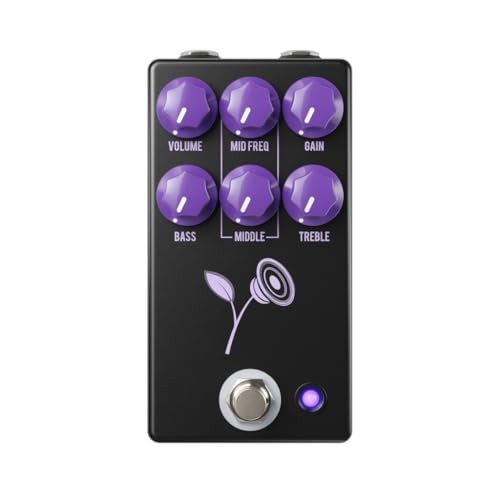 JHS Pedals Violet Distortion Pedal, Black  Assorted Colors
