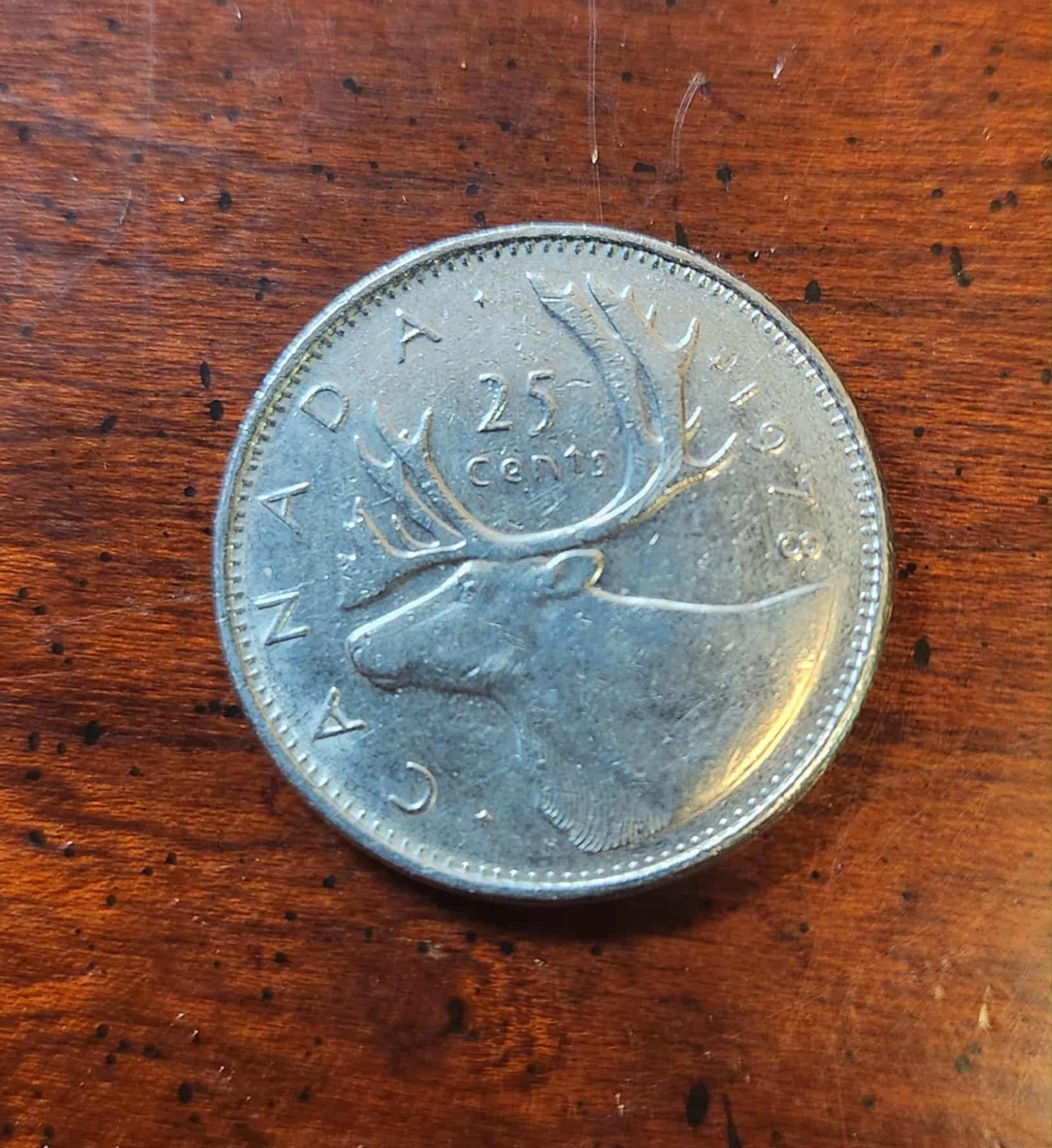 Canada 25 Cents Coin 1978 Queen Elizabeth II