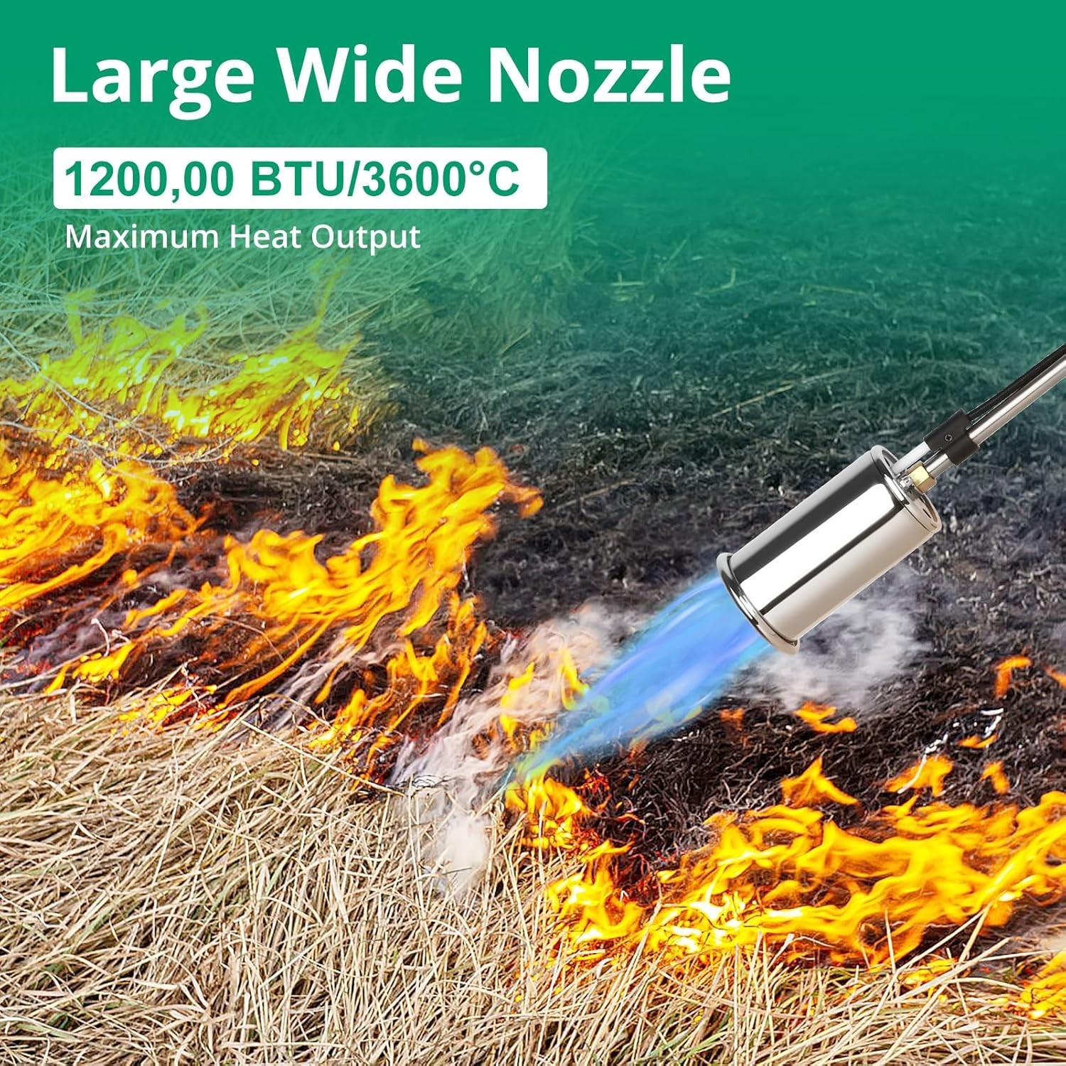 Professional-Grade 30" Propane Weed Torch - Safe and Efficient Outdoor Solution