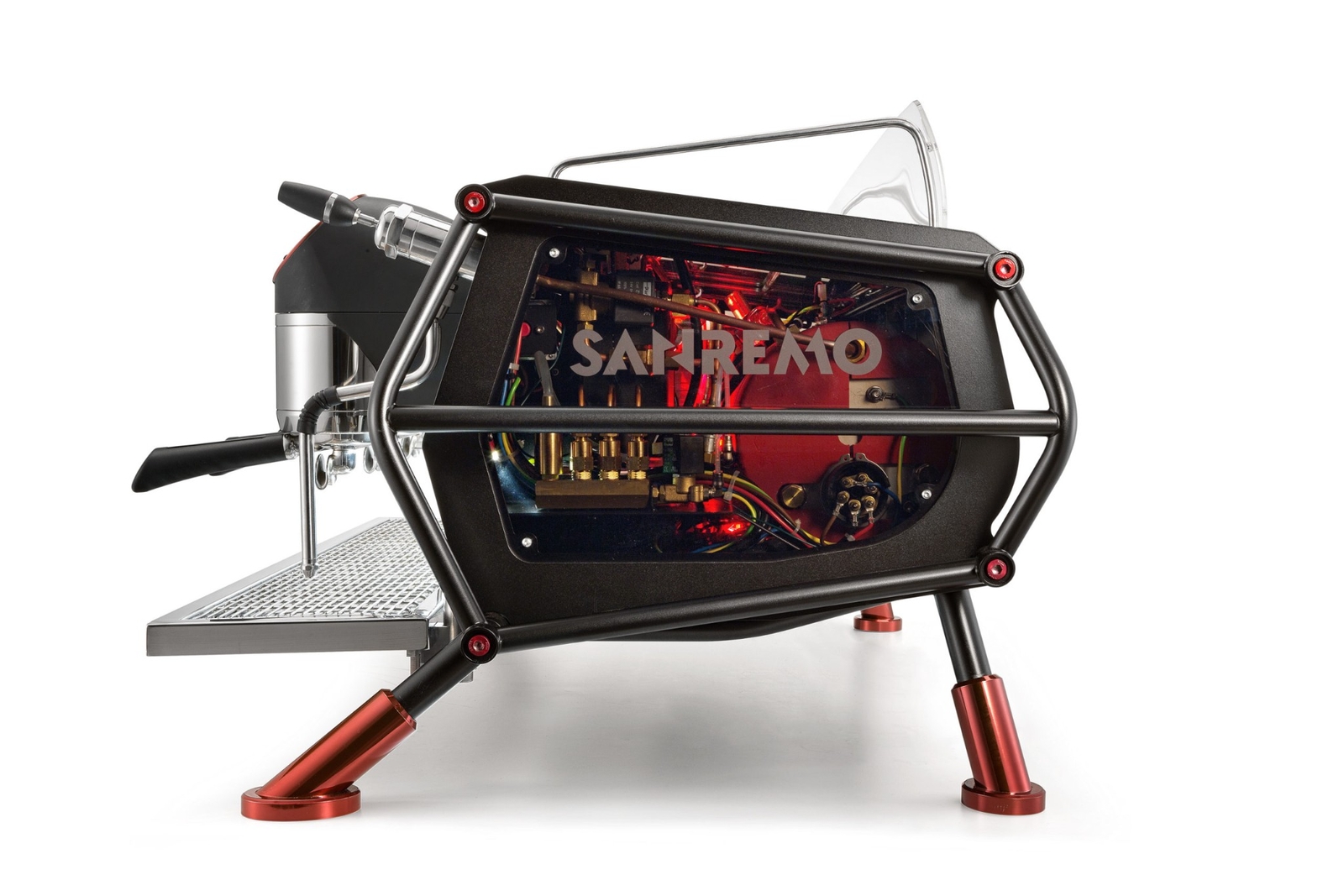 San Remo Cafe Racer Naked Red/Black 2 Group