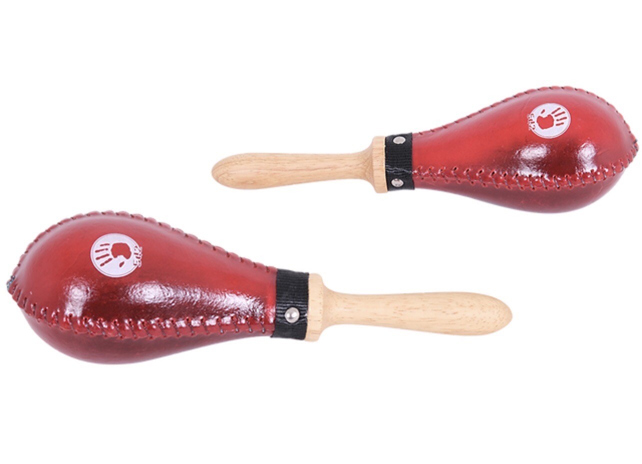 5d2 Large Rawhide Maracas Red-Color