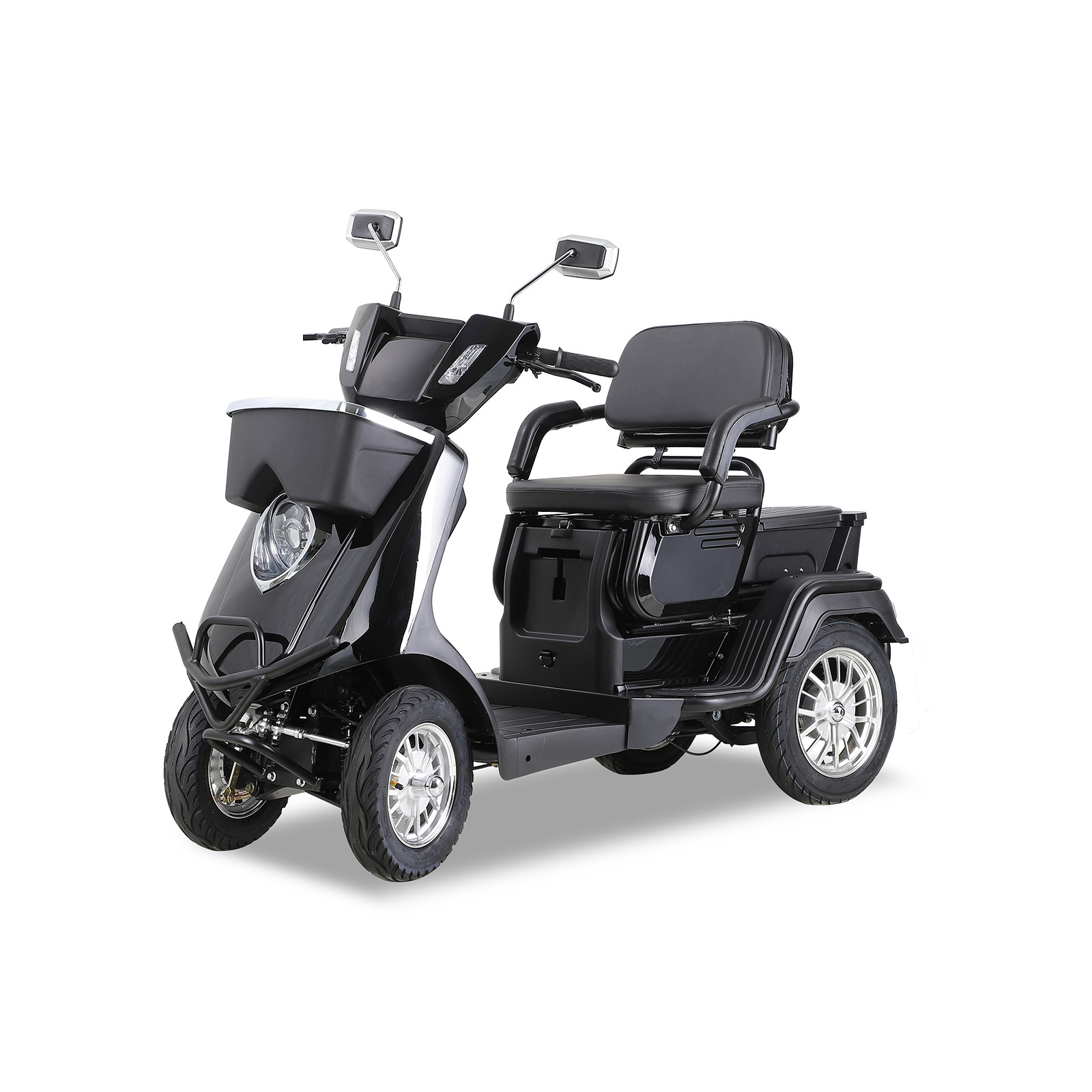 1000W Heavy Duty 4 Wheels 2-Seat Mobility Scooter for Seniors & Adults 500 lbs