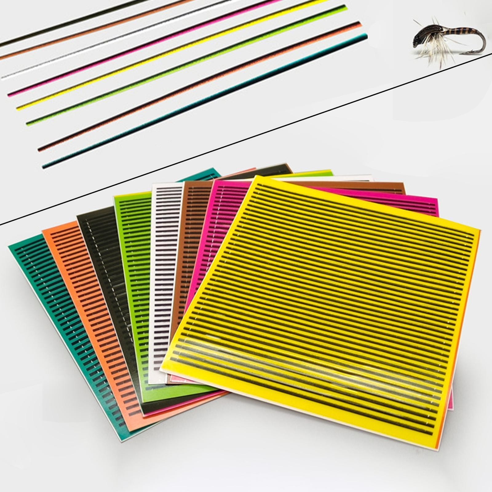 8Pcs Synthetic Peacock Quill Fly Tying Materials Wrap