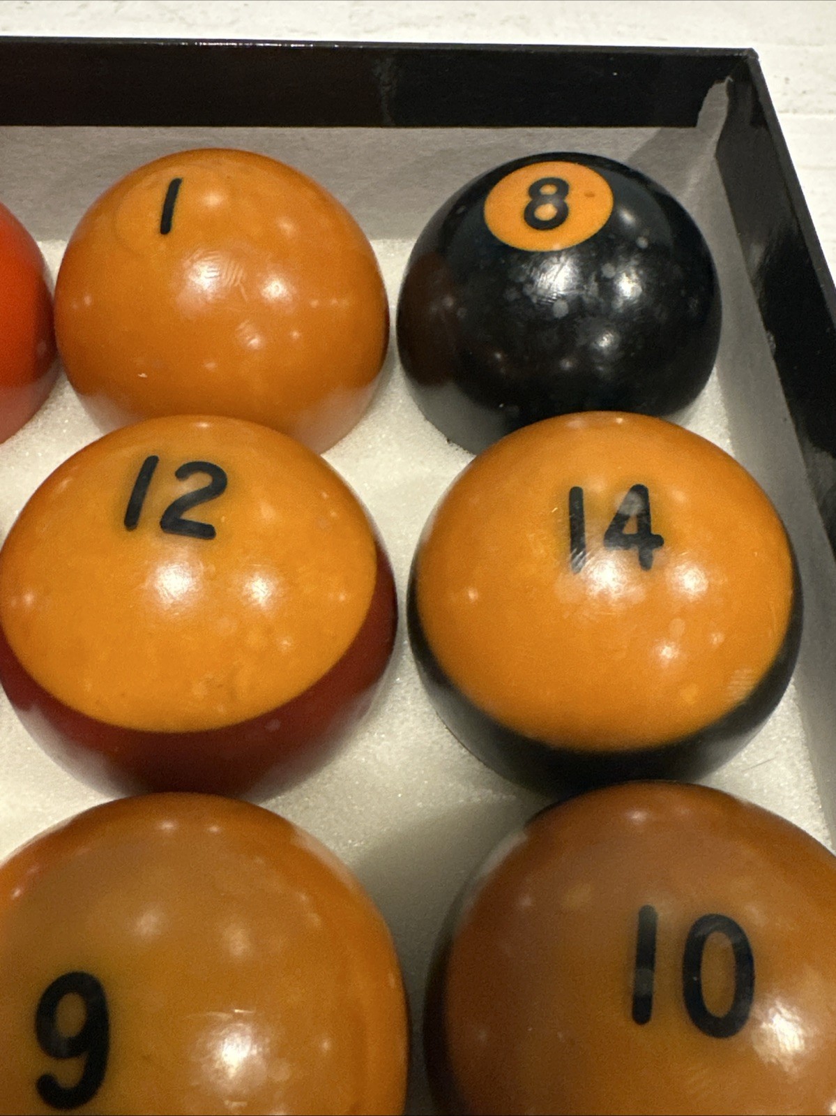 Butterscotch Multicolor Bakelite Billiard Balls Set 16 Pc 2" Pool Game Ball Set