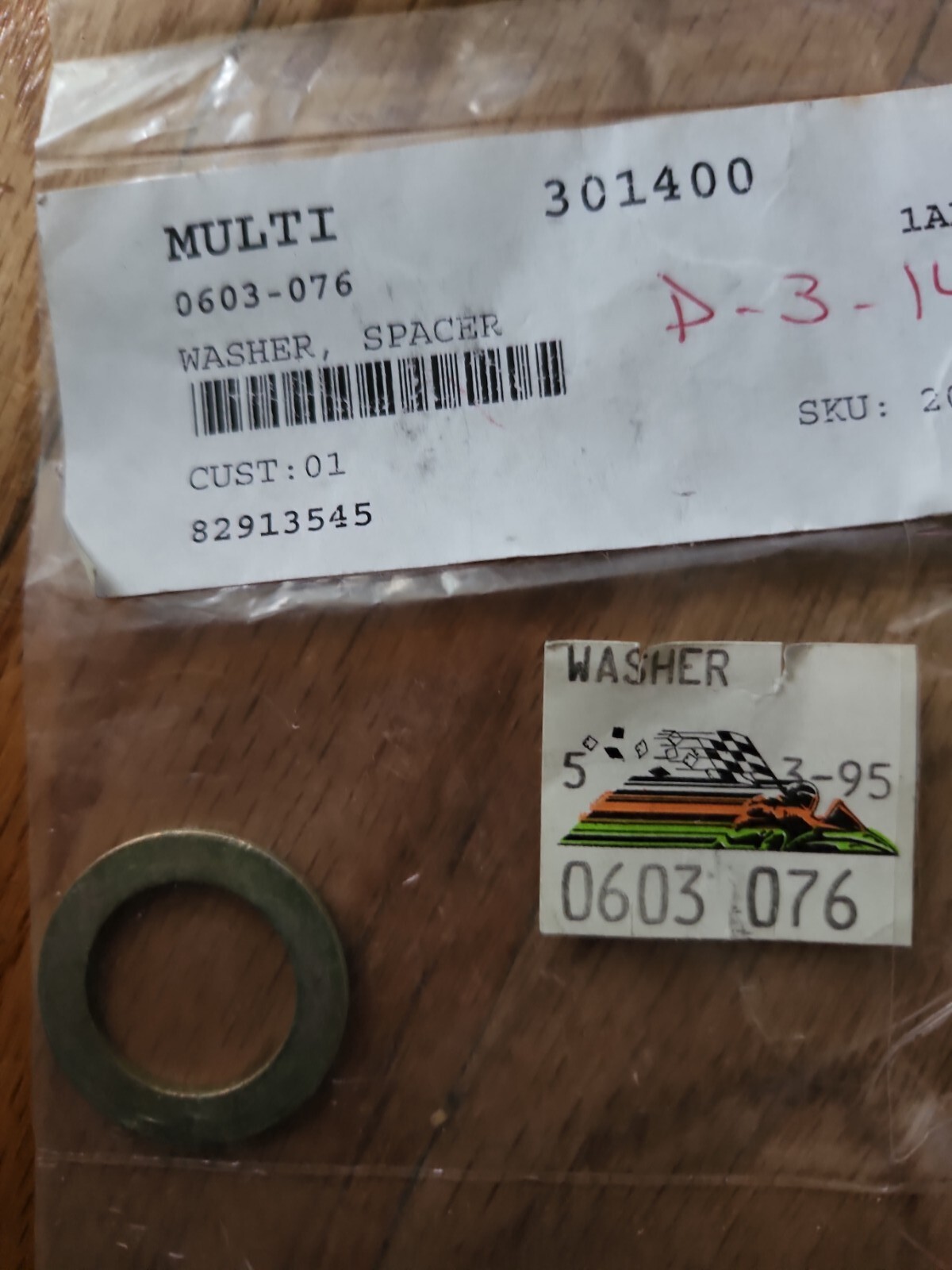 Arctic Cat Snowmobile 0603-076 Spacer Washer Oem 1986 Cheetah Cougar El Tigre