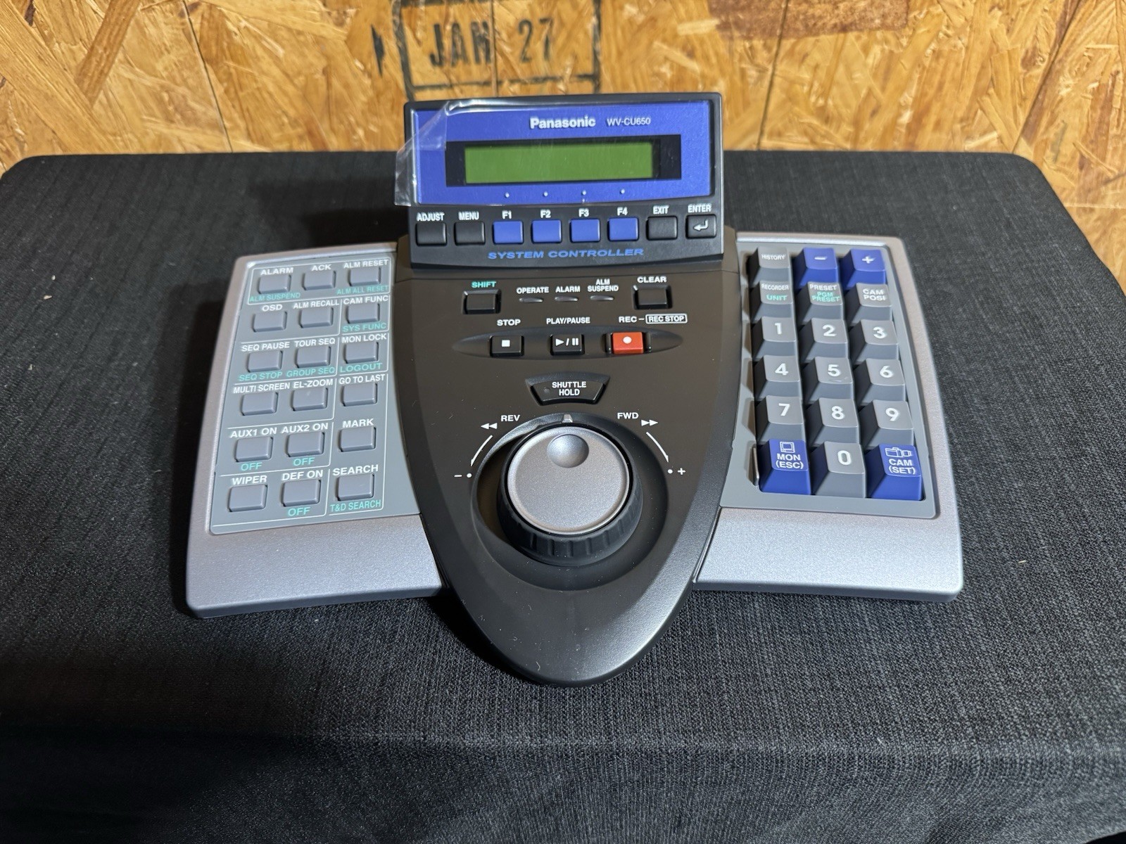Panasonic WV-CU650 System Controller Keypad Pan-Tilt Zoom 9V 300mA Serial